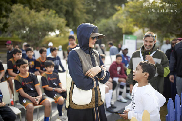 Her Highness attends National Sport Day activities at Qatar Foundation