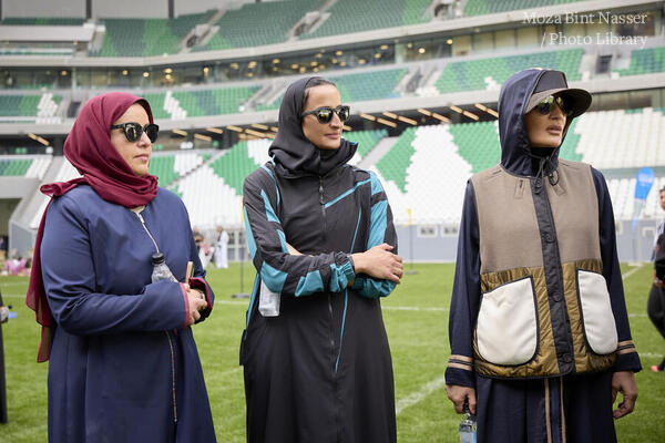 Her Highness attends National Sport Day activities at Qatar Foundation